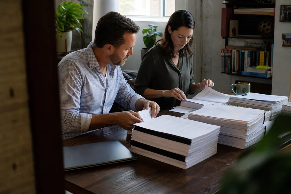 Sales lead and operations manager at a small company sorting finished contracts from proposal drafts